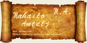 Mahailo Antelj vizit kartica